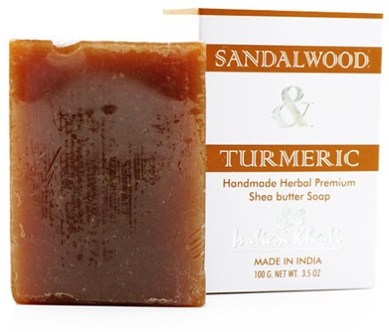 Indian Khadi / Натуральное мыло для жирной и проблемной кожи с маслом ши, сандалом и куркумой, 125 г