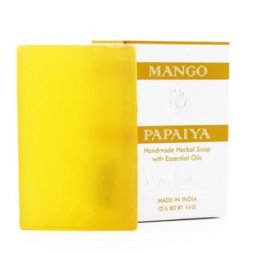 Indian Khadi / Нежное увлажняющее и успокаивающее мыло с манго и папайей, 125 г