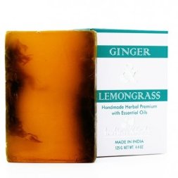 Indian Khadi / Натуральное мыло для проблемной кожи с имбирем, лимонником и листьями кориандра, 125 г