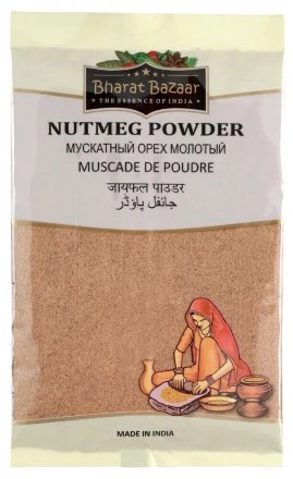 Bharat Bazaar / Мускатный орех молотый, 50 г