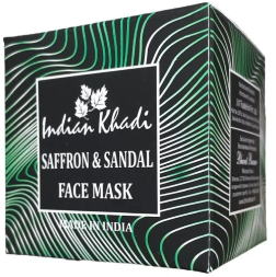 Indian Khadi / Маска для лица на основе глины с Шафраном и Сандалом, 100 г
