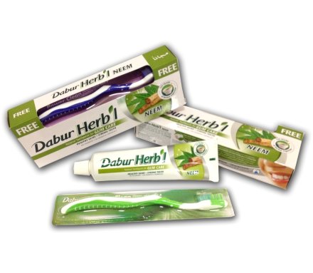 Dabur Vatika / Зубная паста Herbal "С экстрактом нима" 150 г + зубная щетка в подарок
